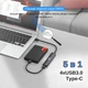 Док-станция XON SmartHub 5 в 1 Type-С (4xUSB3.0 + Type-C) Черный (UHCHP055300B 5122) - изображение 11