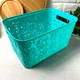 Высокая ажурная корзинка без крышки 7.5 л Зелёная - изображение 1