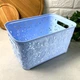 Высокая ажурная корзинка без крышки 7.5 л Голубая - изображение 2