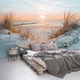 Флизелиновые фотообои 3D Морской пейзаж Закат на песчаном пляже (14021V)+клей - изображение 4