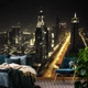 Флизелиновые фото обои Улица Метрополис Здания 312x219 см Город Дубаи ночью (12993VEXXL)+клей - изображение 1