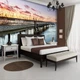 Флизелиновые фото обои 3D Закат Мост Ландшафт Природа 254x184 см Красивый вид на озеро (12651V4)+клей - изображение 1
