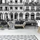 Флизелиновые фотообои черно-белый 3D Город Архитектура Ретро Авто 254x184 см улица в Гаване (12673V4)+клей - изображение 1