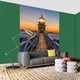 Флизелиновые 3D фотообои закат в интерьере 184x254 см Вечерний маяк (12023V4A)+клей - изображение 4