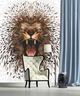 Флизелиновые фото обои котики 206x275 см Лев (11560VEA)+клей - изображение 4