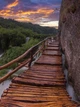 Флизелиновые 3д фото обои природа 206x275 см Мост через пропасть (11765VEA)+клей - изображение 2