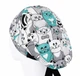 Медицинская шапочка женская HeadwearUniverse универсальная принт Коты мятные - изображение 2