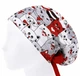 Медицинская шапочка женская HeadwearUniverse универсальная принт Коты красные - изображение 3