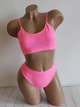 Комплект нижнего белья топ бюстгальтер трусики Honey Fashion Accessories One Size S/М ярко-розовый (2-184) - изображение 8
