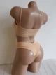 Комплект нижнего белья топ бюстгальтер трусики Honey Fashion Accessories One Size S/М бежевый (2-187) - изображение 4
