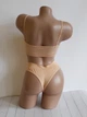 Комплект нижнего белья топ бюстгальтер трусики Honey Fashion Accessories One Size S/М бежевый (2-187) - изображение 5