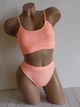 Комплект нижнего белья топ бюстгальтер трусики Honey Fashion Accessories One Size S/М персиковый (2-184) - изображение 6