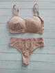 Комплект нижнего белья топ бюстгальтер трусики Honey Fashion Accessories One Size S/М розовый (2-187) - изображение 8