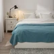 Покрывало ИКЕА ИНДИРА голубой, 230x250 см 905.068.54 - изображение 3