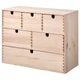 Мини-комод ИКЕА МОППЕ сосна, 42x18x32 см 805.627.70 - изображение 1