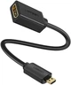 Кабель Ugreen Micro HDMI штекер to HDMI 2.0 разъем 4K 60Hz 22CM Black (20134) - изображение 1