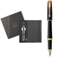 Набір Parker URBAN Muted Black GT FP F перова ручка + блокнот Parker 30 011b24 - зображення 1