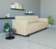 Диван офисный Tobi Sho Арне с подлокотниками 1880х700х740 мм, кожзам Cream/2207 - изображение 2