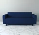 Диван офисный Tobi Sho Арне с подлокотниками 1880х700х740 мм, кожзам Midnight Blue/2227 - изображение 1