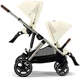 Універсальний візок для двійні 2 в 1 Cybex Gazelle S 2.0 TPE Seashell Beige - зображення 4