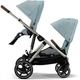 Универсальная коляска для двойни 2 в 1 Cybex Gazelle S 2.0 TPE Sky Blue - изображение 3