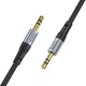 Аудио Кабель AUX - Hoco UPA26 (1 метр, Aux 3.5mm - Aux 3.5mm, TPE) - Черный - изображение 1