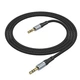 Аудио Кабель AUX - Hoco UPA26 (1 метр, Aux 3.5mm - Aux 3.5mm, TPE) - Черный - изображение 2