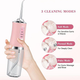 Портативный ирригатор для полости рта Oral Irrigator S3J2 с насадками Pink - изображение 3