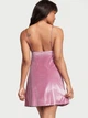 Ночная рубашка Victoria's Secret Velvet Slip Dress велюровая М розовая - изображение 2
