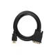 Кабель мультимедійний HDMI M to DVI M 1.8m 24+1pin Dynamode (DM-CL-HDMI-DVI-1.8M) - зображення 2
