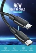 Кабель Type-C PD Ugreen US286 60/45/18W QC 4.0/3.0 0.5m Black (50996) - изображение 3