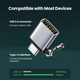 Адаптер Type-C to USB 3.0 Ugreen US270 с карабином Space Gray Aluminium (50283) - изображение 3