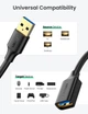 Кабель USB 3.0 Ugreen US129 AM/AF 0.5m Black (30125) - изображение 7