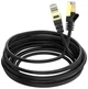 Мережевий інтернет кабель для роутера Kakusiga KSC-745 CAT6 High-Speed ​​1Gbts LAN RJ45 5м - Black - зображення 1