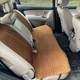 Накидка задня для авто, з алькантари Lux (штучної замші), Коричнева з коричневою ниткою (ромб) - зображення 2