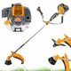 Мощная бензиновая мотокоса для травы Powermat PM600T 6л.с. бензокоса для дома - изображение 1