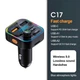 Автомобильный FM-передатчик LUTU C17 Bluetooth RGB MP3-плеер QC3.0 PD 20 Вт Черный (1013-544-00) - изображение 2