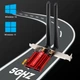 Мережева карта REKONG FV-AX1800P PCI-E WiFi 6 1800 Мбіт/с 2.4/5 ГГц Bluetooth 5.2 Червоний (1013-520-00) - зображення 4
