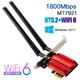 Мережева карта REKONG FV-AX1800P PCI-E WiFi 6 1800 Мбіт/с 2.4/5 ГГц Bluetooth 5.2 Червоний (1013-520-00) - зображення 5
