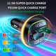 Автомобільний FM-передавач LUTU C22 Bluetooth RGB MP3-плеєр QC3.0 PD 20 Вт Чорний (1013-543-00) - зображення 8