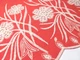 Ткань Коттон вышивка цветочный купон, коралловый, пог. м. (к1401, б/а, коралл) - изображение 2