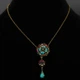 Кольє Michal Negrin "Мальовничий Калейдоскоп" з блакитними кристалами Swarovski - зображення 2