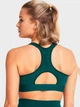 Спортивный топ для фитнеса женский Under Armour UA HeatGear High 1379195-449 XS Зеленый (196885757235) - изображение 2