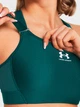 Спортивный топ для фитнеса женский Under Armour UA HeatGear High 1379195-449 XS Зеленый (196885757235) - изображение 3