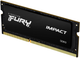 Pamięć Kingston Fury SODIMM DDR3L-1866 8192 MB PC3-14900 Impact Black (KF318LS11IB/8) - obraz 1