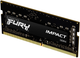 Оперативна пам'ять Kingston Fury SODIMM DDR4-2666 32768 MB PC4-21300 Impact Black (KF426S16IB/32) - зображення 2