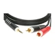 Коммутационный кабель Mini-Jack 3,5 — 2хRCA 1м KLOTZ AY7-0100 - изображение 3