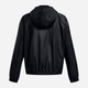 Спортивна вітрівка з капюшоном жіноча Under Armour Ua Sport Windbreaker Jkt 1382698-001 L Чорна (196885563737) - зображення 4