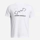 Футболка длинная мужская Under Armour UA GL Foundation Update SS 1382915-100 2XL Белая с принтом (196885635182) - изображение 3