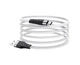 Кабель USB Hoco X53 Angel Silicone USB-Type C силіконовий зарядний дата кабель, 1м, 118 мідних проводів, максимальний струм 3A Білий - зображення 3